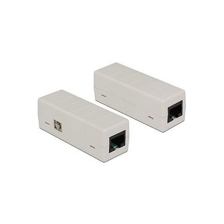 DeLOCK Network Isolator 6 kV RJ45 Strømstødsisolator Hvid